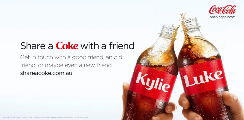 Share a coke marketing campaign - australia