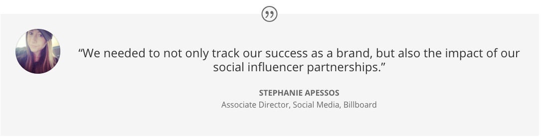 Influencer Tracking - Keyhole - Billboard