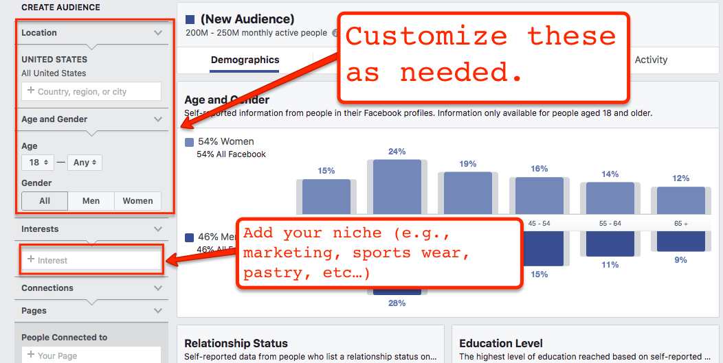 Facebook Audience Page