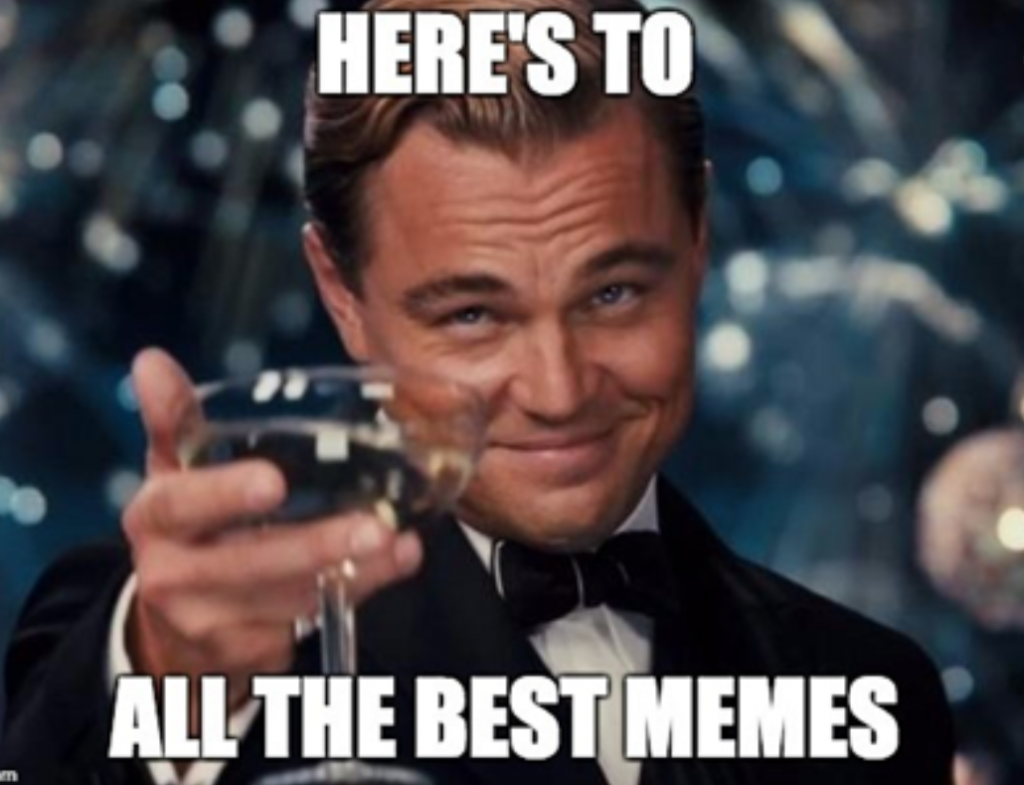 Leonardo Dicaprio cheers meme