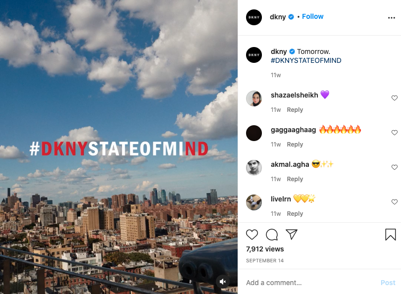 Best Fashion Social Media Campaigns: DKNY State of Mind